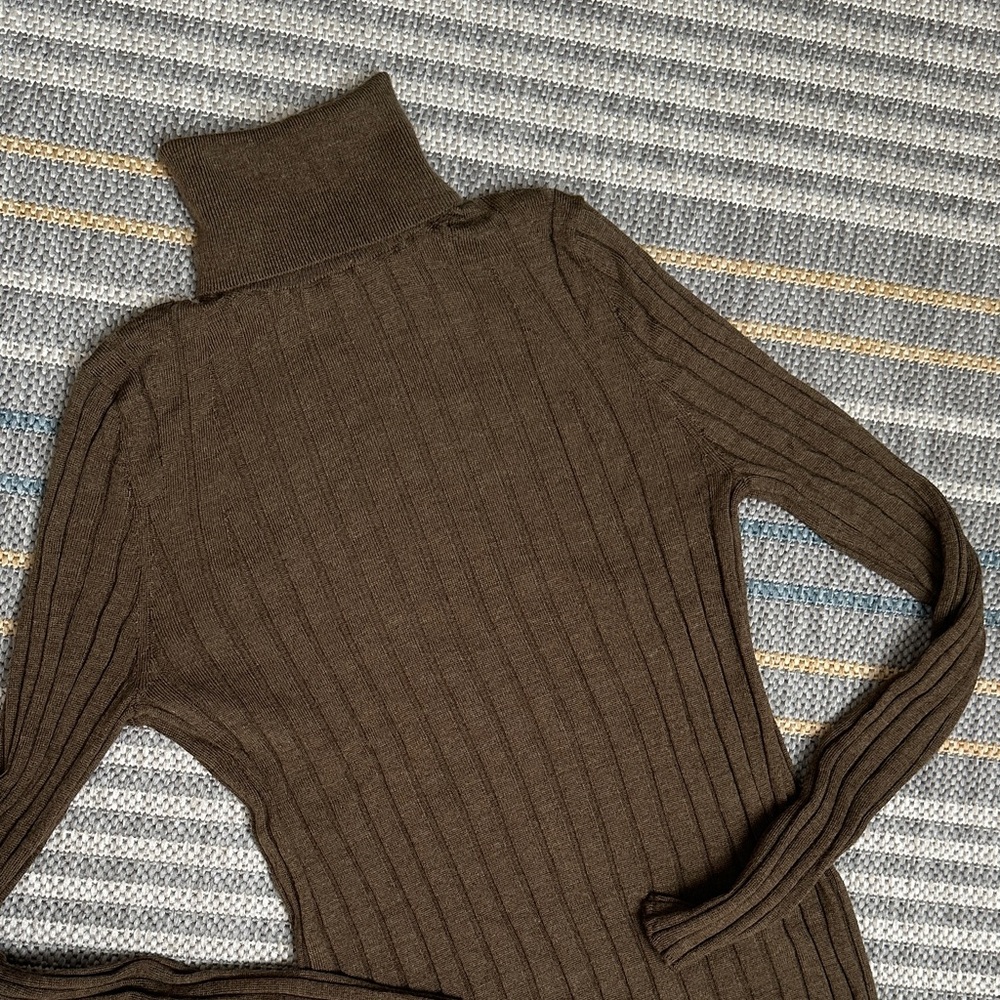 Merino Wool Turtleneck Sweater